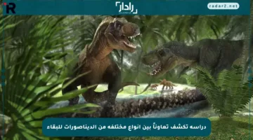 دراسة تكشف تعاوناً بين أنواع مختلفة من الديناصورات للبقاء